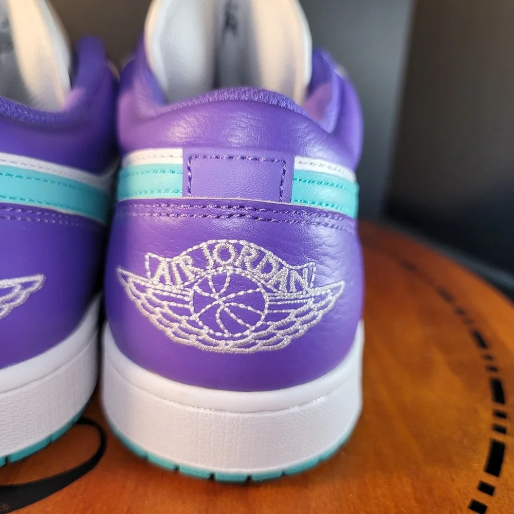 Nike Air Jordan 1 Low Action Grape Sky J Light Olive Purple Teal White DC0774502